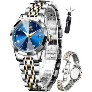 Women's  Stainless Steel Strap Small Face Analog Quartz Wrist Watch